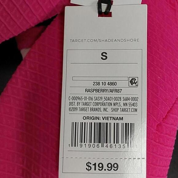 Textured Longline Wrap Front Triangle Bikini Top | Shade & Shore | Small - Picture 9 of 12